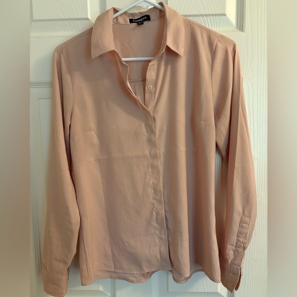 Express Peach Portofino Blouse